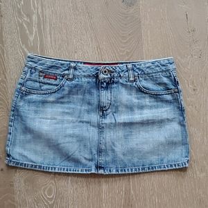 Guess jean mini skirt